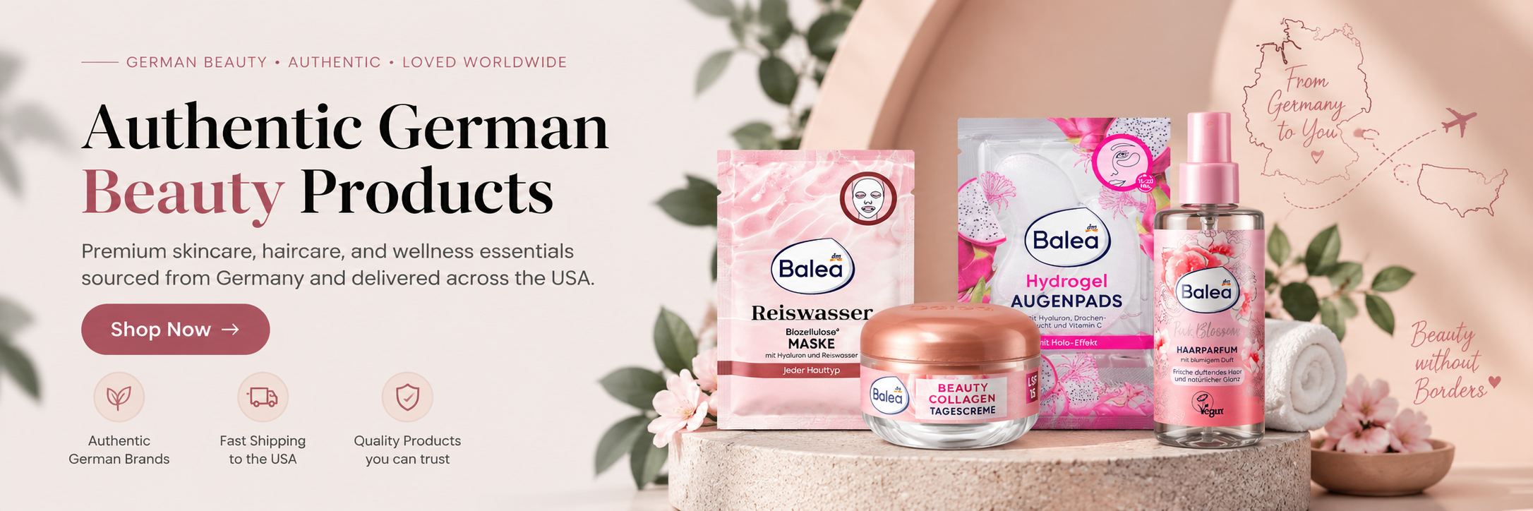 Authentic German beauty products delivered across the USA